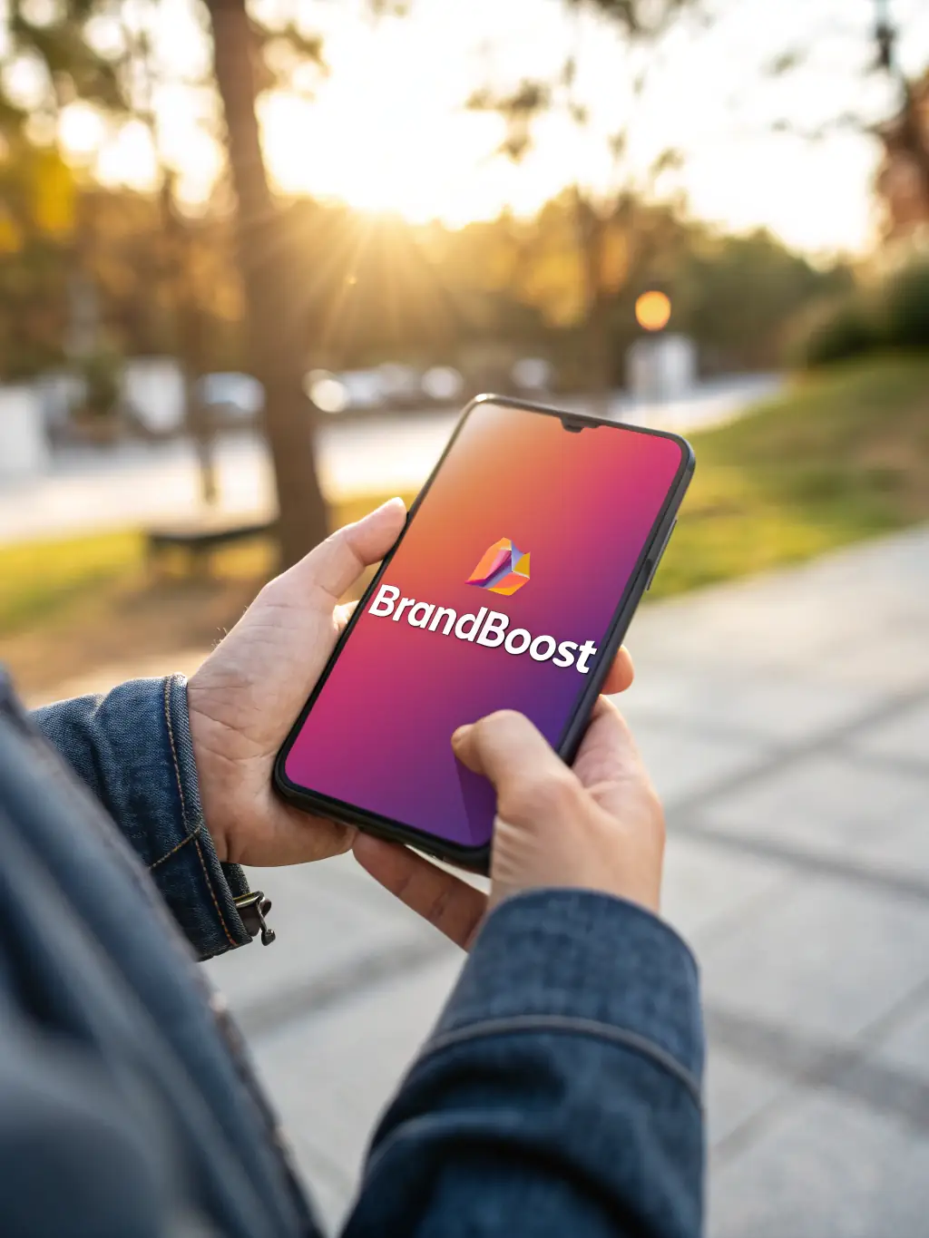 An image of a mobile phone displaying a well-designed and optimized mobile ad, emphasizing Titaneer AI's focus on mobile-first advertising strategies.