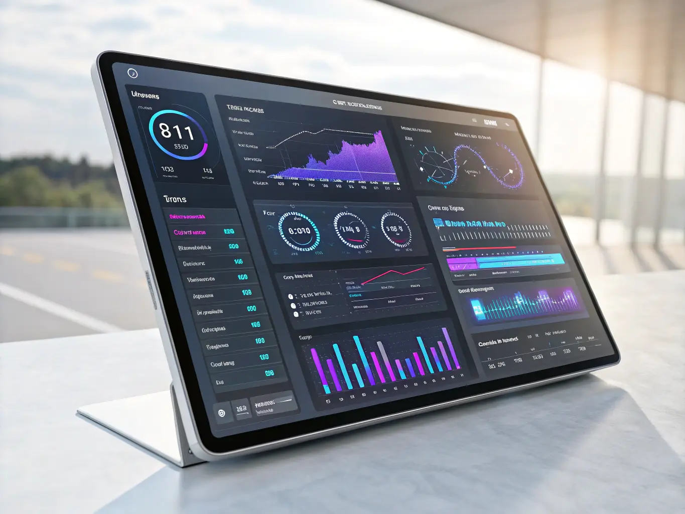 An image of a dashboard displaying AI-driven analytics and insights, illustrating how Titaneer AI's solutions improve business intelligence.