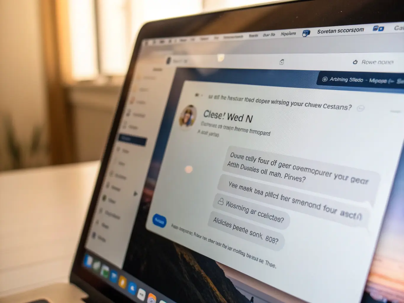 An AI-powered chatbot is interacting with customers on a website, providing instant support and personalized recommendations.